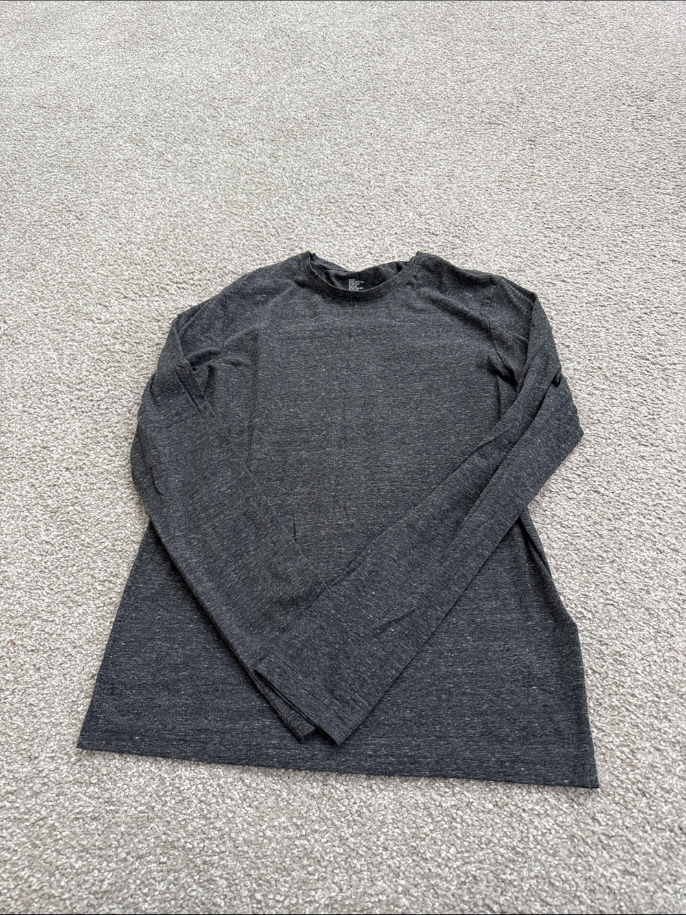 H&M Heather Charcoal Long Sleeve Crewneck